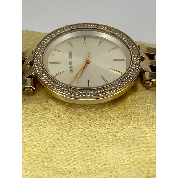 Michael Kors Darci  Steel Glitz Gold Dial Ladies Quartz Watch MK3430 - Picture 4 of 7